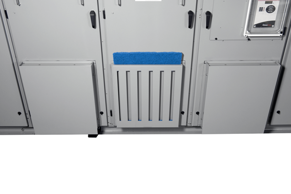 grey transformer enclosure showing removable filter