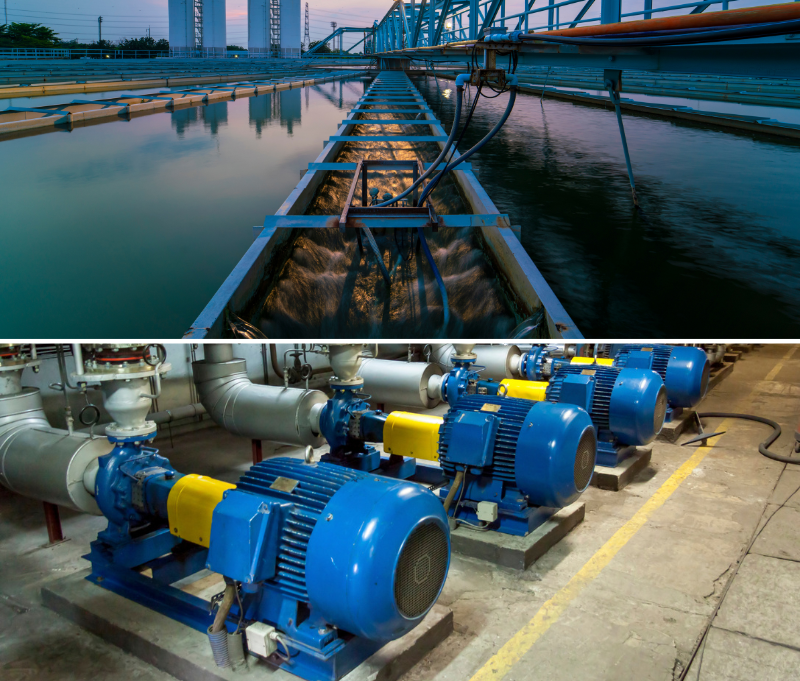 Wastewater and electrical drives